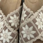 Haute Hippie  Makayla Crochet Sandals Cream Tan Size 6.5 Photo 3