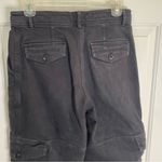 Wilfred Free Aritzia Dark Cargo Pants Size 4 black utility retro Photo 5