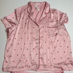 Victoria's Secret  Pink Satin Heart Pajama Set XXL NWT Photo 2