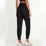 Old Navy Womens L High-Waisted PowerSoft Jogger Pants Black With Pockets Sporty Photo 6