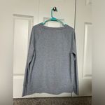 Gray Activewear Pullover Lightweight Cross Hem Casual Everyday Comfort Gray Size L Photo 3