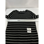 Womans DB Size 2x Navy White Stripe Pullover Long Sleeve Sweater Photo 5