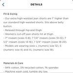 Old Navy  Extra High Waisted Straight Button Fly Cut Off Jean Shorts Photo 4