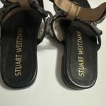 Stuart Weitzman crystal metallic silver chain thong flat sandals Photo 4