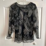 Anne Carson  Vintage
100% silk black blouse
womens size Large Photo 7