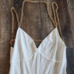 Retrofête Retrofete Valentina Dress in White Sleeveless Small NWT Chain Straps Open Back Photo 3