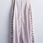 Lulus Cream Halter Braided Side Mini Dress Photo 3