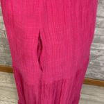 Allie Rose  Pink Gauzy Maxi Dress Photo 3