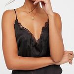 Free People Lace Plunging V-Neck Tank Bodysuit Photo 0