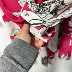 Anthropologie NWT  Natalia Mazzei Zubillaga Deep-V Pink Floral Printed Romper L Photo 7