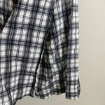 Free People NWOT  Brandie Plaid Midi Dress Women's L Strapless Slit Black White Photo 9