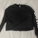 H&M Black Long Sleeve “Saturday” Slogan Shirt Photo 1
