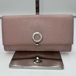 BVLGARI  Clip Closure Long‎ Blush Leather Wallet Photo 0