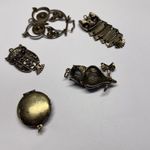 Lot Of 5 Animal Costume Pendants / Charms Variety Owl Birds 1 Locket Photo 6