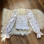 Reformation  Tangerine Top In Orchard 100% Linen Photo 1