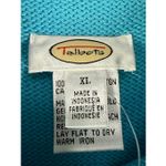 Talbots  women’s teal 100% Cotton heavy knit vest size XL NWT Photo 6