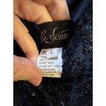 La Femme  27747 navy blue All Over sequin empire waist Blue Size 4 Photo 4