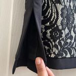 Worthington Vintage  Black Lace Jacquard Fully Lined Skirt Petite Size 14 Photo 5