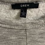 Drew  Anthropologie grey crewneck tie front top Large Photo 5