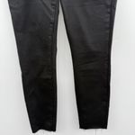 Frank & Eileen Sligo High Rise Skinny Jeans Women’s Size 27 Gold Glitter Waxed Black Photo 4