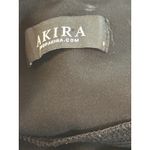 Akira  Black Leggings Womens Small Faux Leather Stripe High Waist Pants Photo 3