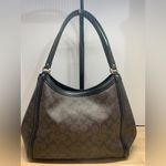 Coach  Kristy Signature Brown with Black Trim Shoulder Bag/Tote NWOT Photo 2