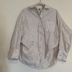 Free People NWOT Sabine Striped Articulated Shirt Photo 6