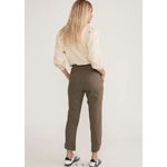 Marine layer  Womens‎ Elastic Waist Dolphin Hem Allison Pants Dusty Olive XL NWT Photo 4
