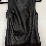 EXPRESS Black Crocodile Pattern Bodysuit Photo 0