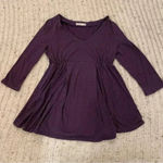 Old Navy  Maternity purple striped 3/4 sleeve shirt, size medium‎ Photo 0