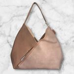 Ulta Pink Faux Suede Hobo Bag with Slouchy Shape and Soft Finish Photo 0