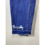 KanCan Jeans Womens 5/26 High Rise Distressed Mom Denim‎ Blue Elastic Waist Photo 2