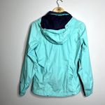 The North Face Blue Full Zip Hooded Raincoat Jacket Photo 4