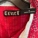 Cruel Black Snap Button Long Sleeve Western Shirt Pink Size M Photo 4