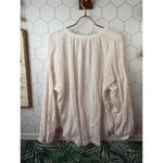 Free People  White Maddison Eyelet Blouse - Size - Large Photo 2