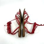 Raye Revolve  Collete Red Leather Sandals Women's 7.5 US Photo 6