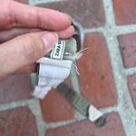 ZARA Thin Medium camouflage green cotton belt Photo 3