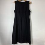 Mercer & Madison Sz 10 Black Linen Midi Dress Photo 4