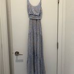 Lulus  Sunny Bliss Light Blue Floral Print Tiered Maxi Dress Photo 11