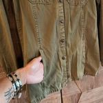 Zara Trafaluc Women's Olive Green Military Jacket XS Streetwear Tan Photo 2