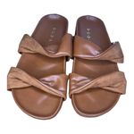 Alda Tan twisted strap sandals Brown Size 6 Photo 0