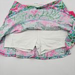 Lilly Pulitzer Zadora High Rise Skort Amalfi Pink M Leaf It Wild NWT Photo 3