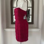 Liv Foster Fringe Cocktail Dress in Rich Magneta Size 12 New w/Tag $395 Pink Photo 8