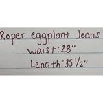 Vintage‎ Roper Western Jeans Women's 7/8 Eggplant Purple Size undefined Photo 9