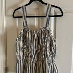 Universal Threads Women's Peplum Tank Top Universal Thread Cream Stripe Sz X-Large Photo 2