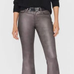 frame denim Frame Le Crop Mini Boot Jeans 26 Flare Metallic Coated Preppy Chic Mahogany Photo 0