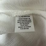 Raga  ANTHROPOLOGIE Small White Rayon Lace Trim Santa Clarita Boxy Flowy Boho Top Photo 5