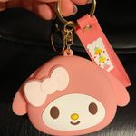 Very cute coin bag with keyring Pink Photo 2