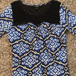 Lucky Brand  knit neckline multicolor top Photo 3