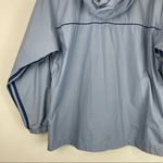 Adidas Vintage Sz Medium Windbreaker Jacket Blue Periwinkle Stripe Sleeves Photo 10